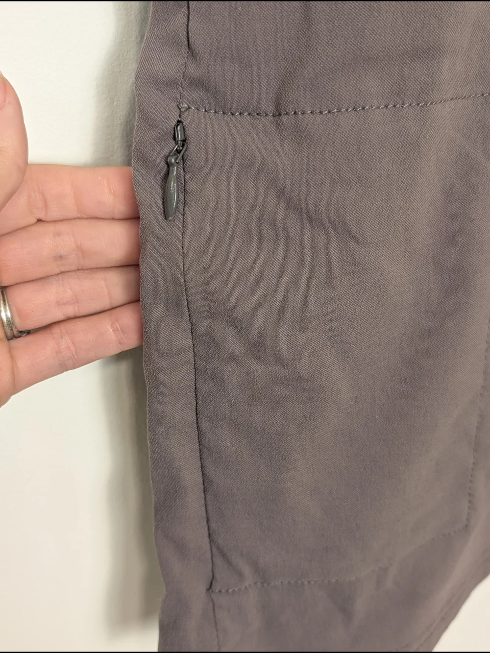 Prana Halle Casual Utility Hiking Outdoors Skort in Gray Size 12 - Picture 3 of 12